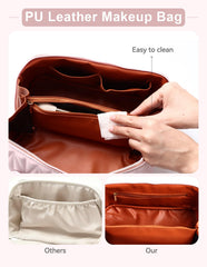 VIDIBESTY pink divider layout keeps items organized during travel.