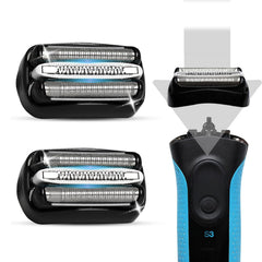 VIDSA 32B foil and cutter head pack for Series 3 shavers with fresh blades.