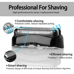 VIDSA 32B S3 compatible for wet and dry shaving versatility