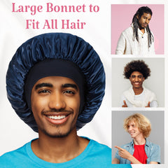 VidSel satin bonnet all hair types fits braids curls and up-dos with protection
