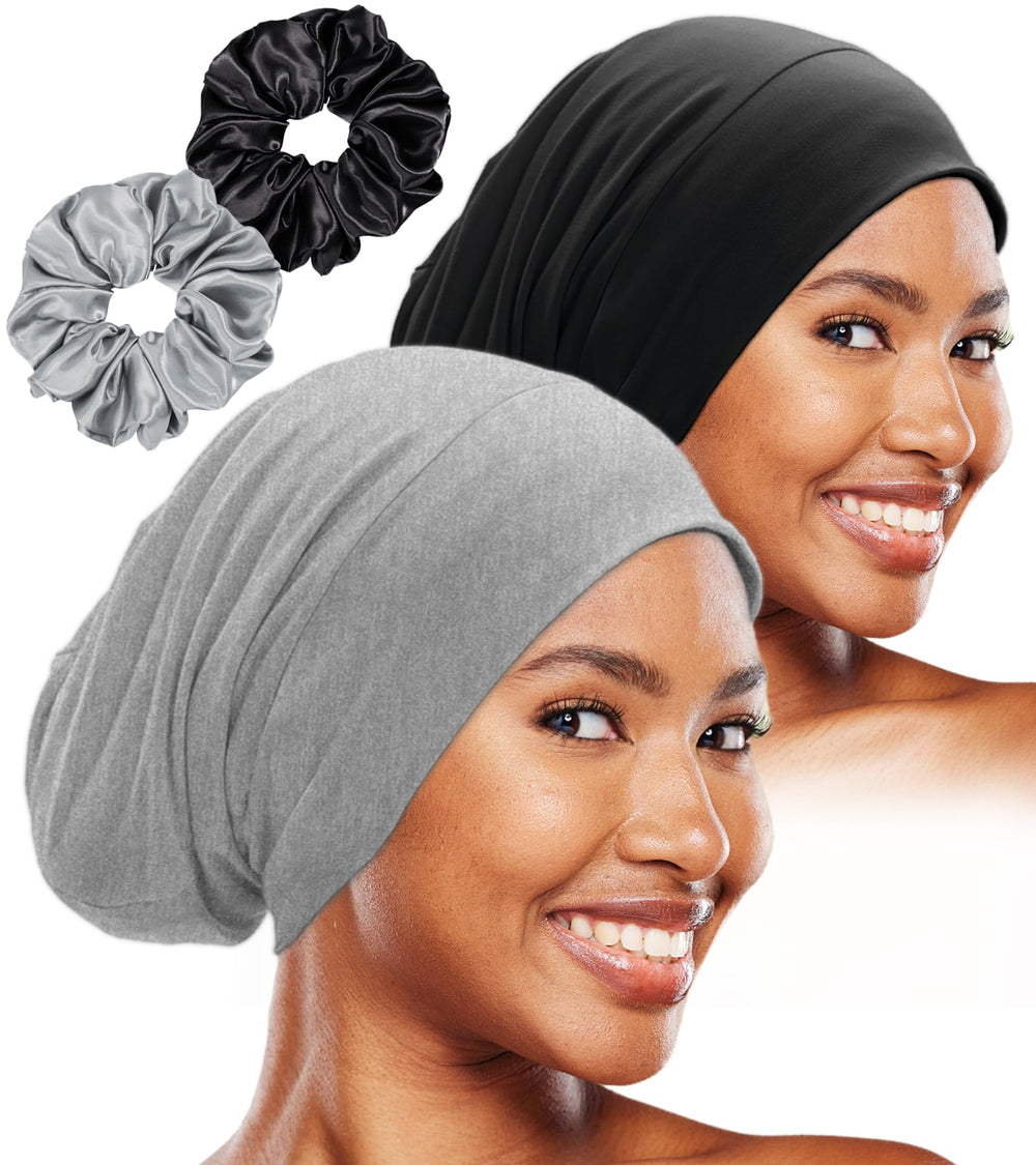 Vidsel Sleep Cap Bonnet with adjustable strap for secure overnight wear