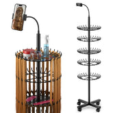VIFOCUFY braiding hair rack top view highlighting 140 pegs for organized extensions.