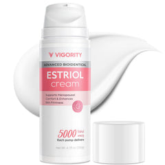 Vigority Estriol Face Cream bottle delivers hydrating moisture for daily skincare.