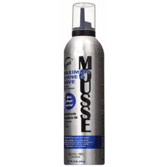 Vigorol Mousse Maximum Shine Wave 12oz bottle for easy styling and a glossy finish.