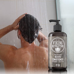 Viking Revolution conditioner texture close-up emphasizes luxurious conditioning feel