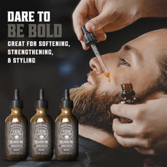 Viking Revolution beard oil with argan and jojoba nourishes the beard