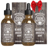 Viking Revolution unscented beard oil bottle for soft, manageable beard.
