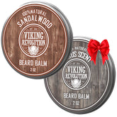 Viking Revolution beard balm tin delivering lasting softness and scent