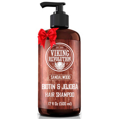 Viking Revolution sandalwood shampoo pump for easy daily use and refreshed hair