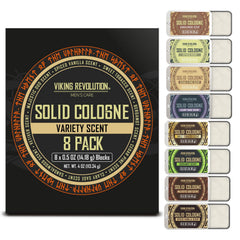 Viking Revolution solid cologne bergamot tin provides bright citrus lift for daytime freshness.