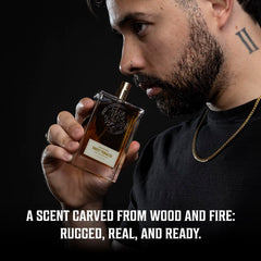 Viking Revolution Sweet Tobacco Cologne cap closeup highlights premium packaging for gifting.