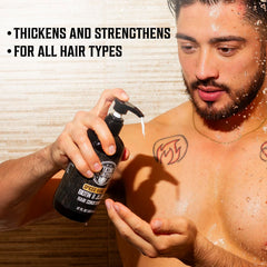Viking Revolution Sweet Tobacco Conditioner bottle highlights hydrating biotin boost for soft ends