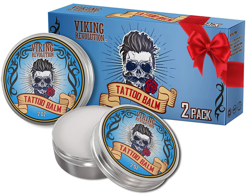 Viking Revolution tattoo care balm jar ready for daily skin hydration