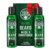 Viking Revolution Tea Tree Beard Wash bottle for refreshing cleansing.