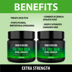 Viking Revolution Tea Tree Oil Cream used for athletes foot on affected area