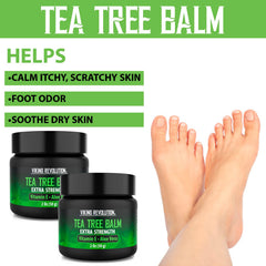 Viking Revolution Tea Tree Oil Cream tube apply demonstrates targeted skin relief