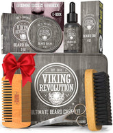 Viking Revolution Ultimate Beard Kit box shows gift-ready packaging for holidays