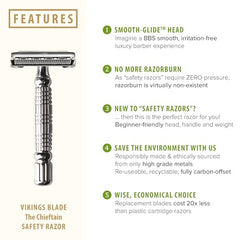 Vikings Blade Chieftain luxury case highlighting portable protection for grooming on the go