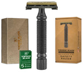 Vikings Blade Chieftain razor handle offers a premium grip for a smooth shave.