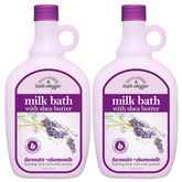 Village Naturals Milk Bath lavender-bubbles image showing relaxing soak.