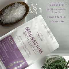 Village Naturals Therapy jojoba oil blend hydrates skin during bathing.