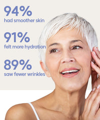 Vilvin dissolving microdart patches on mouth lines suggesting potential smile-line smoothing after use