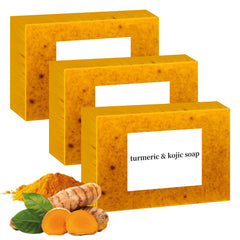 Vingtank Kojic Turmeric Soap pack of 3 bars for even-tone skin