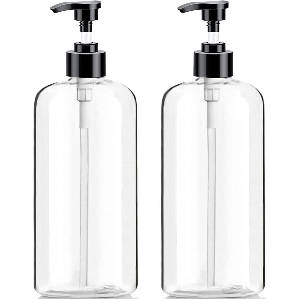 Vioetry 32oz empty bottle clear with pump for organized bathroom storage