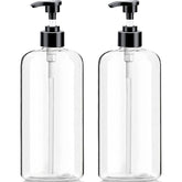 Vioetry 32oz empty bottle clear with pump for organized bathroom storage