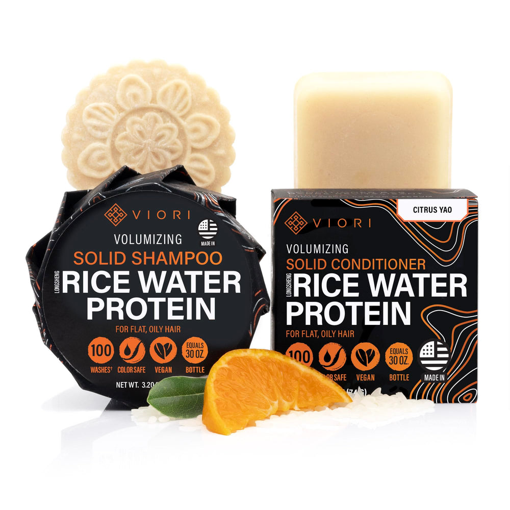 Viori Citrus Yao shampoo bar pour delivers a refreshing cleanse for daily hair care.