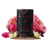 Viori dry shampoo powder application closeup shows quick root refresh between washes