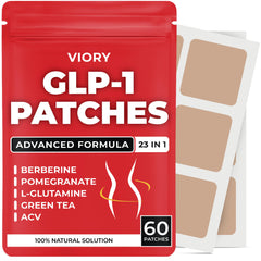 VIORY GLP-1 patch applied on arm for easy daily use.