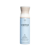 VIRTUE Dry Shampoo Spray bottle demonstrates oil control with an invisible finish.
