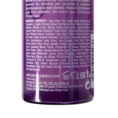 Virtue Flourish Density Booster Spray science-closeup highlights antioxidants and protein blend for potential growth support.