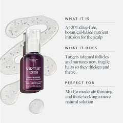 Virtue Flourish color-safe formula suitable for color-treated hair.