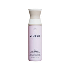 VIRTUE Full Shampoo lather close-up demonstrates lightweight cleansing for body