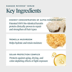 VIRTUE Recovery Damage Reverse Serum cream-to-serum texture on damp hair for seamless blending