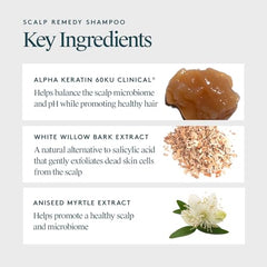 VIRTUE Scalp Remedy Lather shows a light cleansing foam that rinses clean.