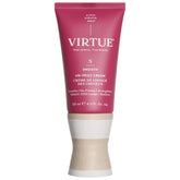 Virtue Un-Frizz bottle pour demonstrates easy frizz control