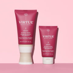 Virtue Un-Frizz curl definition close-up with reduced frizz