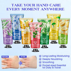 VISCOO 42-pack cherry-blossom hand cream provides non-greasy moisture and comfort.