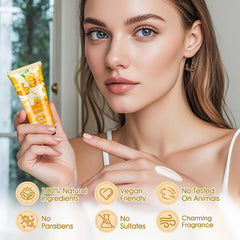 VISCOO cherry blossom hand cream, fresh floral scent with quick hydration.