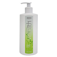 Vitabath Original Spring Green bottle pours lotion for daily hydration.