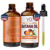 VITAL AFFAIR Batana Oil bottle in glass shows 4oz size for nourishing hair.