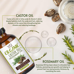Vital Affair organic castor oil ingredients label close-up signals hexane-free purity.