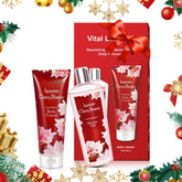 Vital Luxury Japanese Cherry Blossom Shower Gel bottle shows refreshing lather