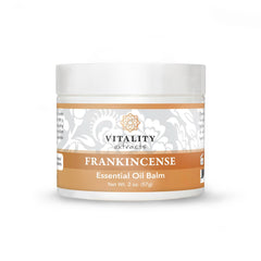 Vitality Extracts Frankincense Balm 2oz jar close-up showing rich hydration for dry skin