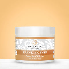 Vitality Extracts Frankincense Balm being rubbed into dry, cracked skin for relief