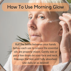 Vitality Morning Glow jars and pump, showing lightweight texture for quick absorption