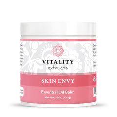 Vitality Skin Envy Balm bottle showcasing rich hydration for dry skin